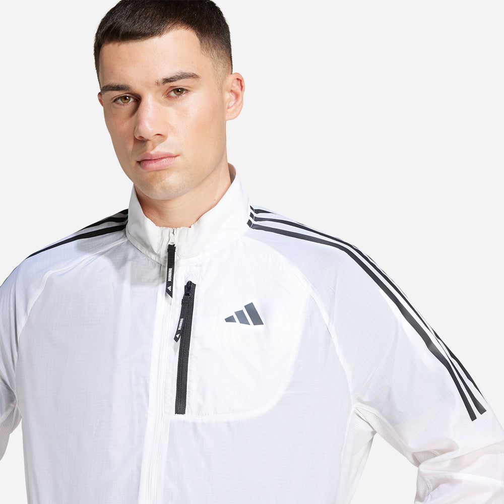 Áo Khoác Nam Adidas Own The Run 3S - Trắng - Supersports Vietnam