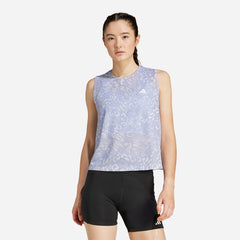 Áo Ba Lỗ Nữ Adidas Own The Run - Xanh Dương - Supersports Vietnam