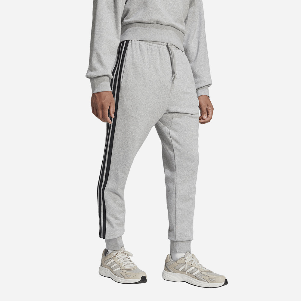 Quần Dài Thể Thao Nam Adidas Essential 3-Stripes French Terry - Xám - Supersports Vietnam