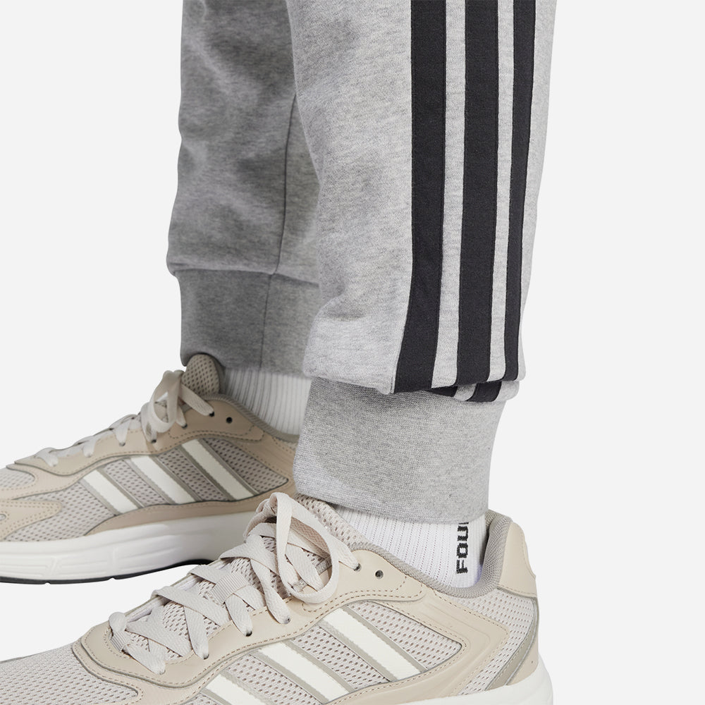 Quần Dài Thể Thao Nam Adidas Essential 3-Stripes French Terry - Xám - Supersports Vietnam