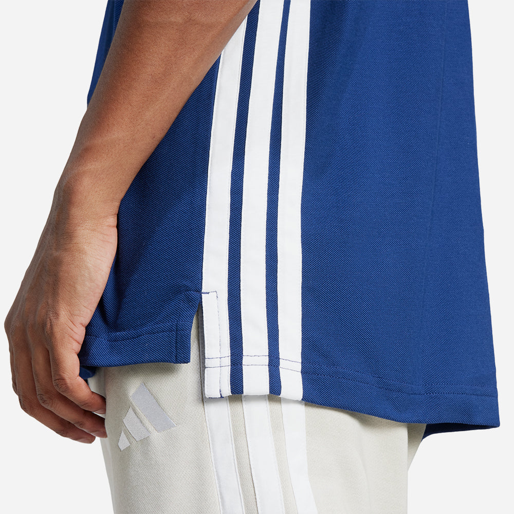 Áo Polo Nam Adidas Essentials 3-Stripes Piqué - Xanh Dương - Supersports Vietnam