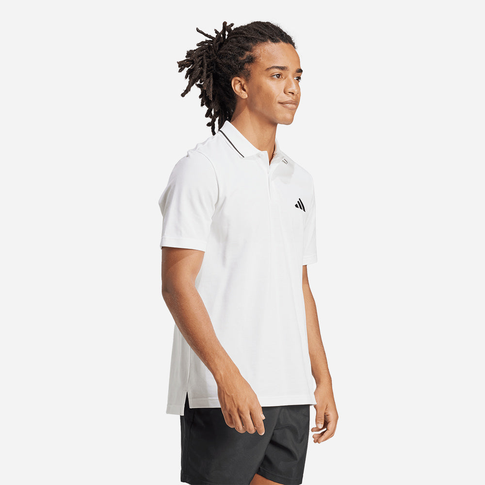 Áo Polo Nam Adidas Essentials Small Logo Piqué - Trắng - Supersports Vietnam