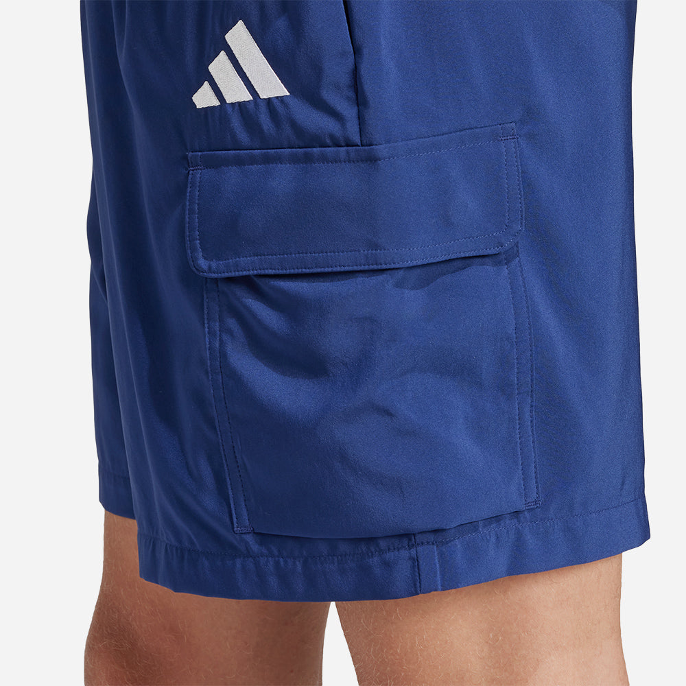 Quần Ngắn Thời Trang Nam Adidas Essentials Small Logo Cargo Chelsea - Xanh Dương - Supersports Vietnam