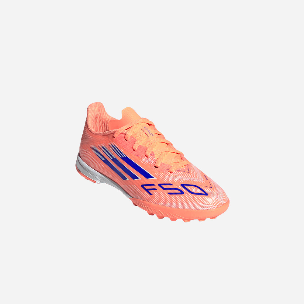 Giày Đá Bóng Sân Cỏ Nhân Tạo Trẻ Em Adidas F50 League - Cam San Hô - Supersports Vietnam
