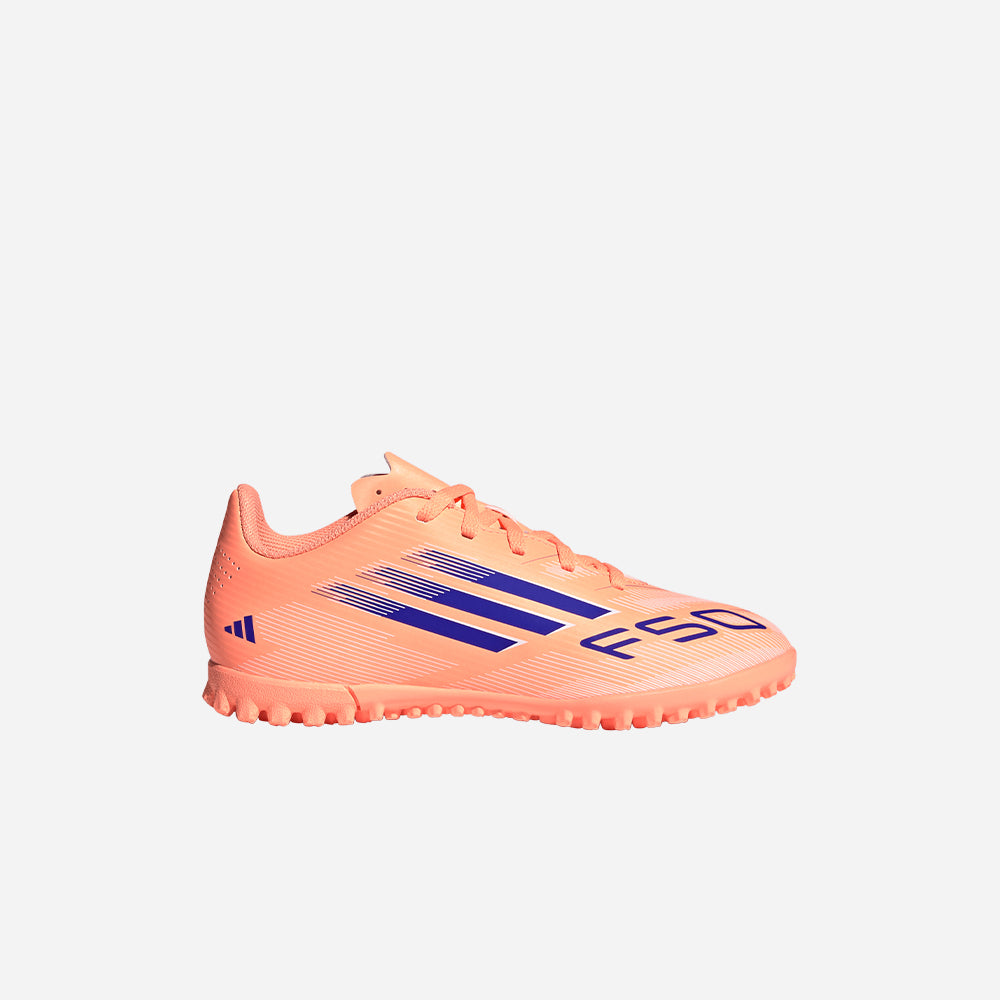 Giày Đá Bóng Sân Cỏ Nhân Tạo Trẻ Em Adidas F50 Club - Cam San Hô - Supersports Vietnam