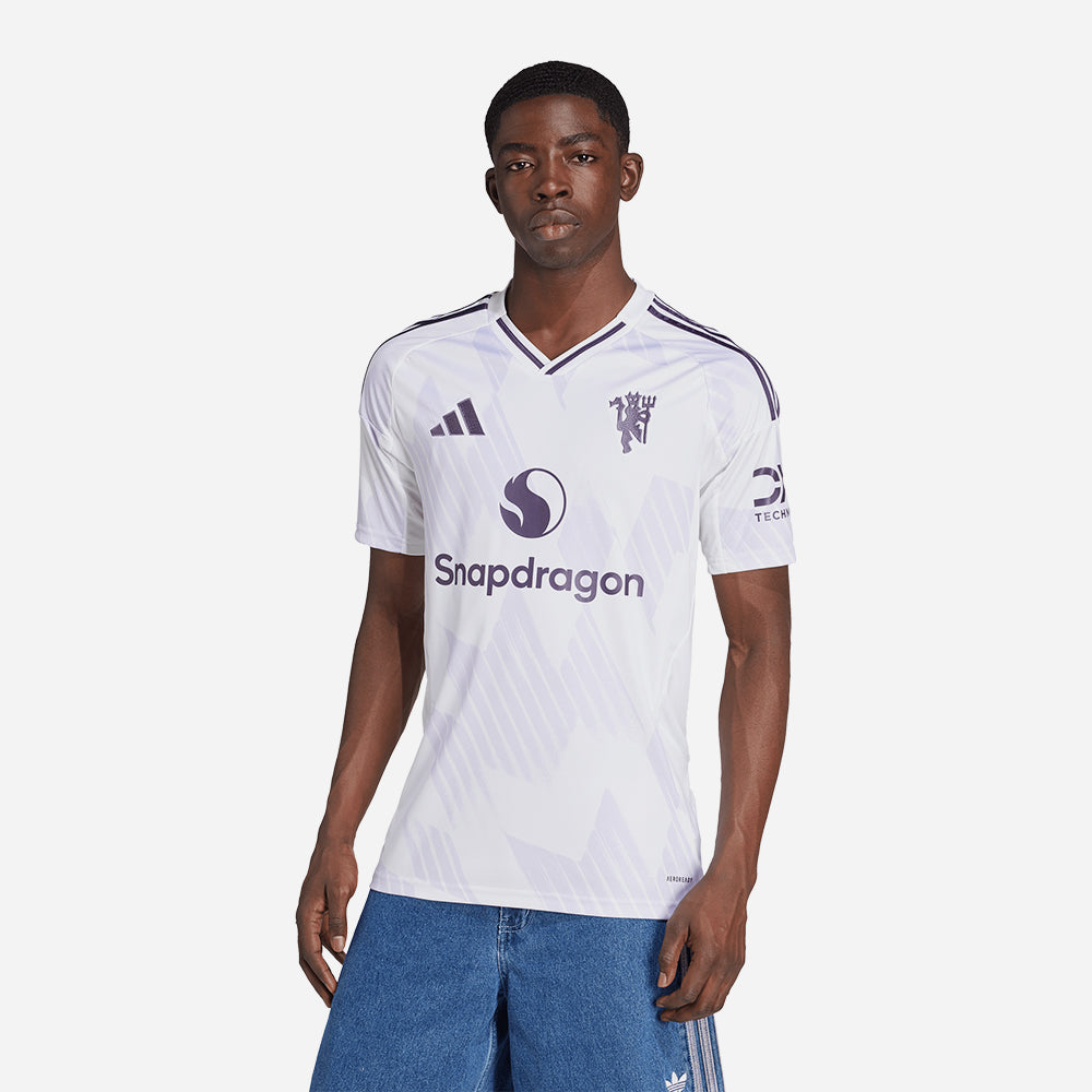 Áo Đá Bóng Nam Adidas Manchester United Authentic - Trắng - Supersports Vietnam