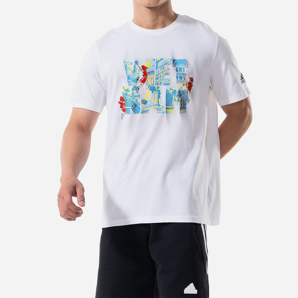 Áo Thun Tay Ngắn Unisex Adidas Landmarks I - Trắng - Supersports Vietnam