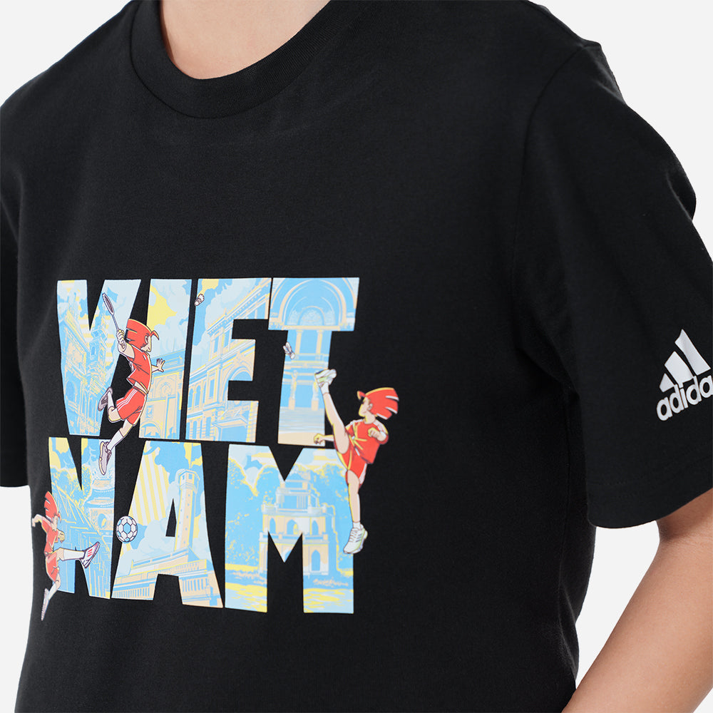 Áo Thun Tay Ngắn Unisex Adidas Landmarks Ii - Đen - Supersports Vietnam