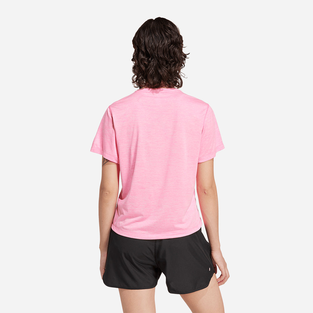 Áo Thun Nữ Adidas Own The Run Melange - Hồng - Supersports Vietnam