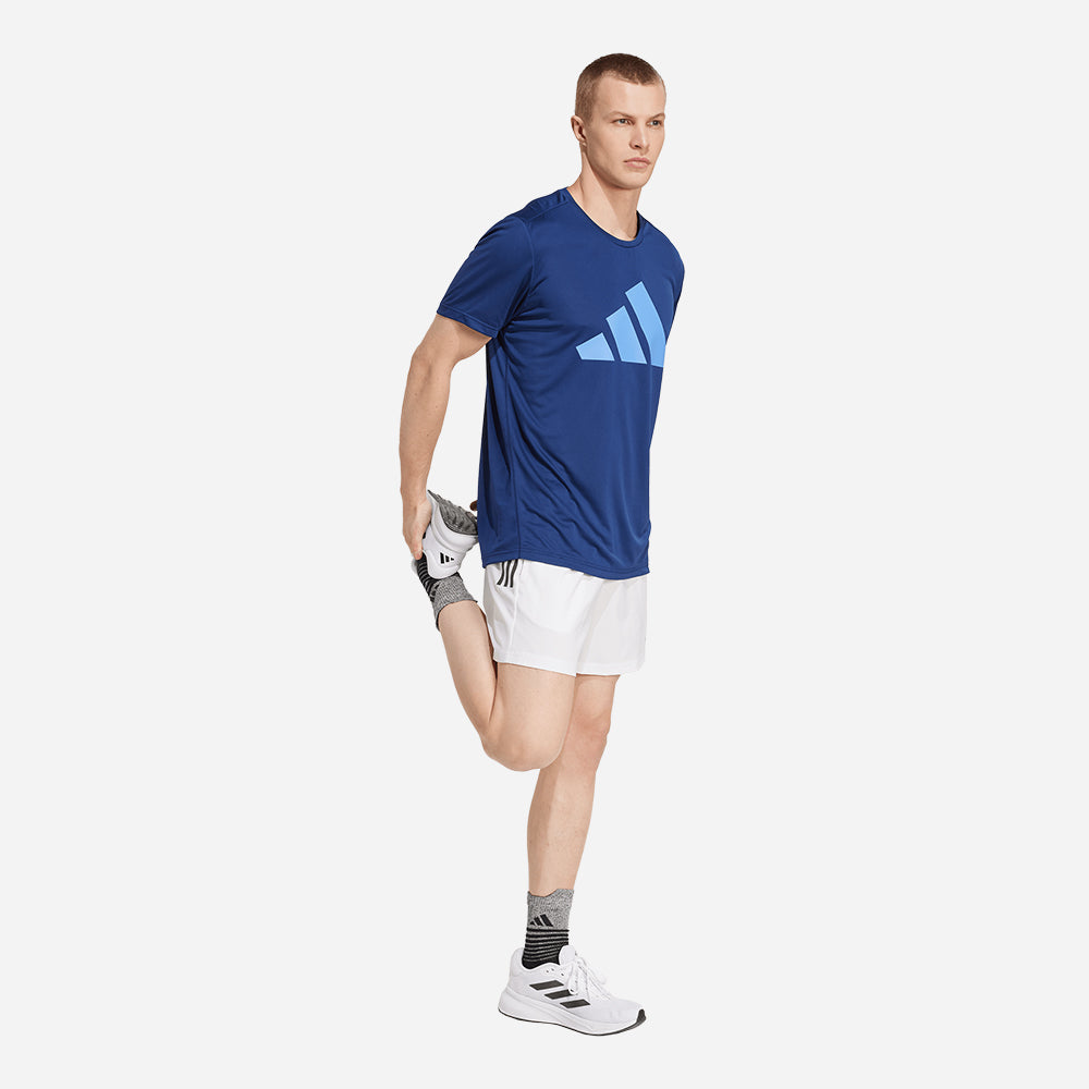 Áo Thun Nam Adidas Run It - Xanh Dương - Supersports Vietnam