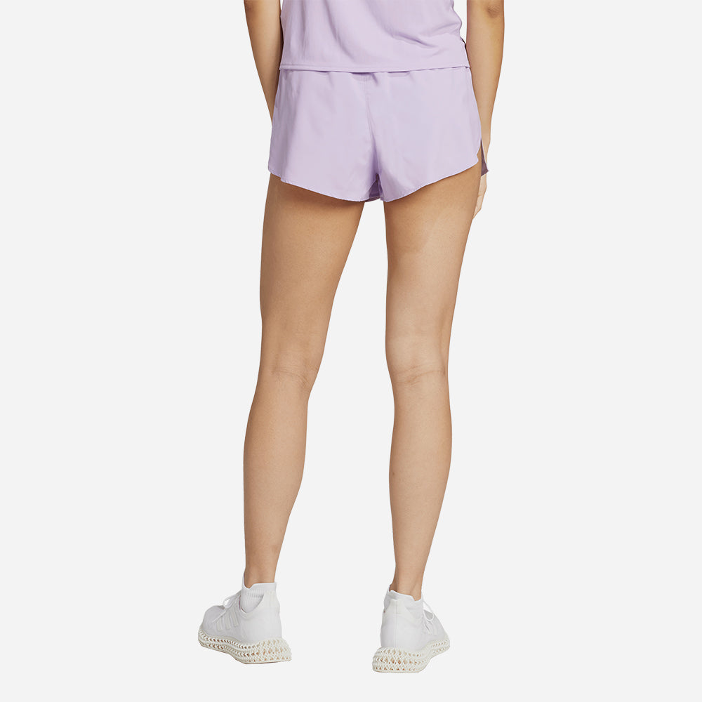 Quần Ngắn Thể Thao Nữ Adidas Adizero Essentials Running Split - Tím - Supersports Vietnam