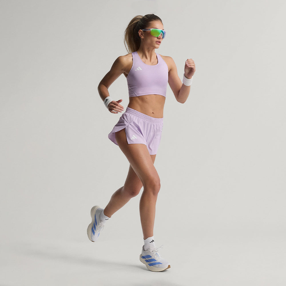 Quần Ngắn Thể Thao Nữ Adidas Adizero Essentials Running Split - Tím - Supersports Vietnam