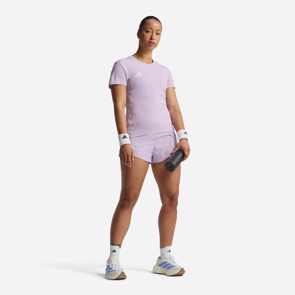 Áo Thun Nữ Adidas Adizero Essentials Running - Tím - Supersports Vietnam