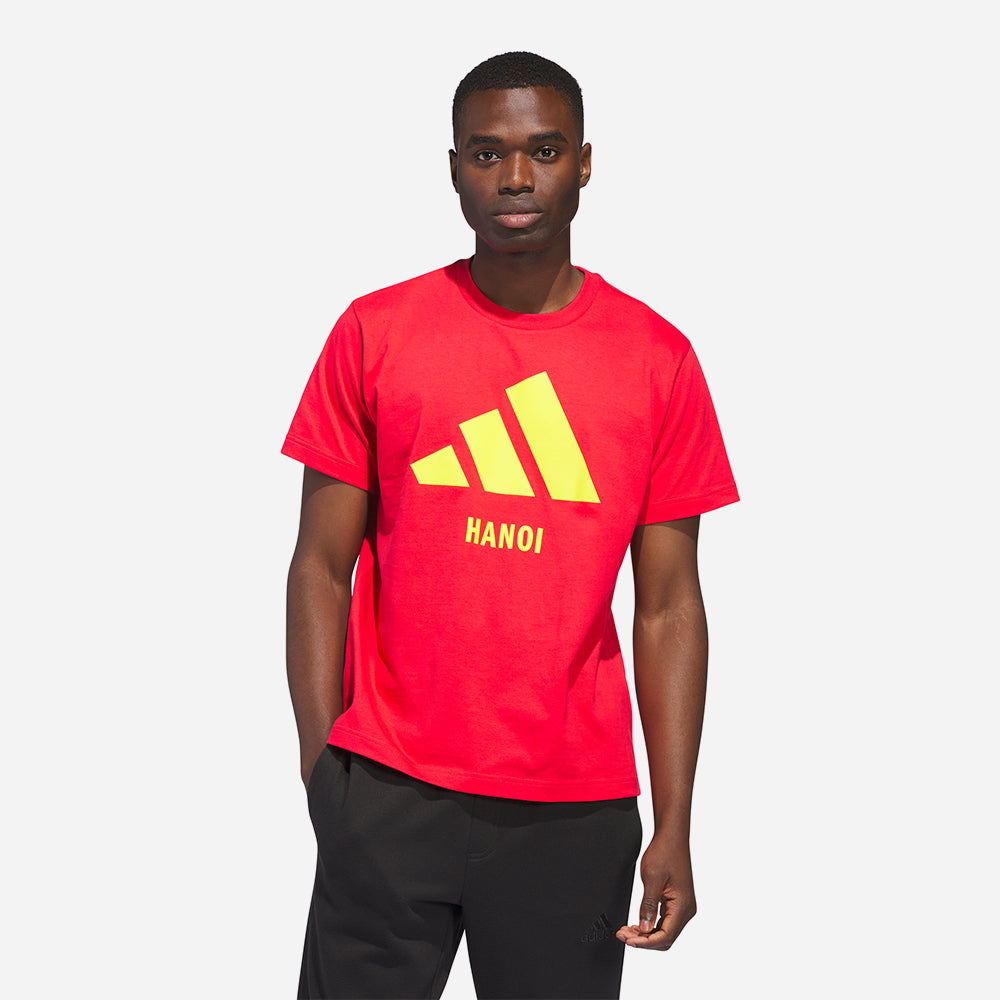 Áo Tay Ngắn Unisex Adidas Hanoi - Đỏ - Supersports Vietnam