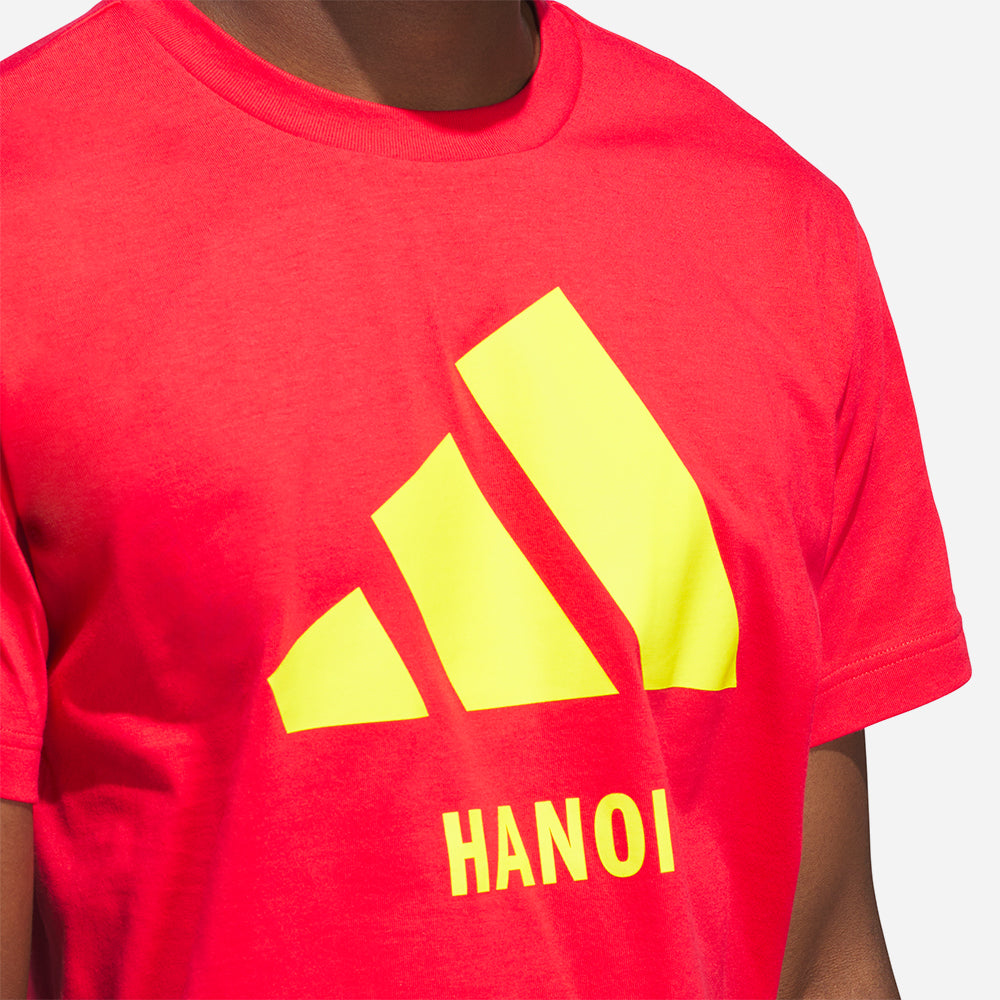 Áo Tay Ngắn Unisex Adidas Hanoi - Đỏ - Supersports Vietnam