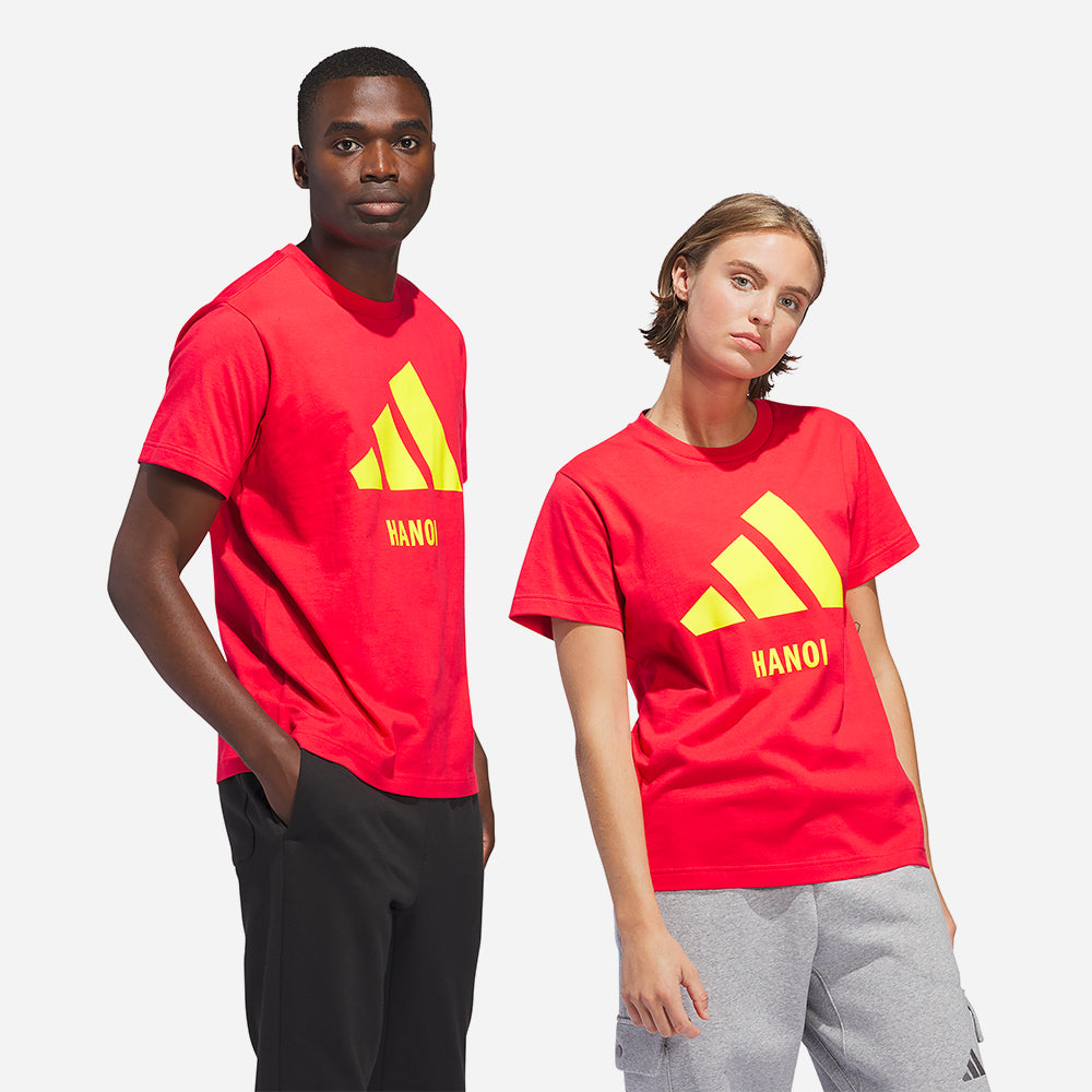 Áo Tay Ngắn Unisex Adidas Hanoi - Đỏ - Supersports Vietnam