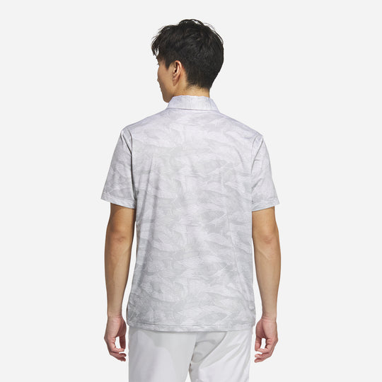 Áo Polo Golf Nam Adidas Ultimate365 Graphic Allover Print - Xám