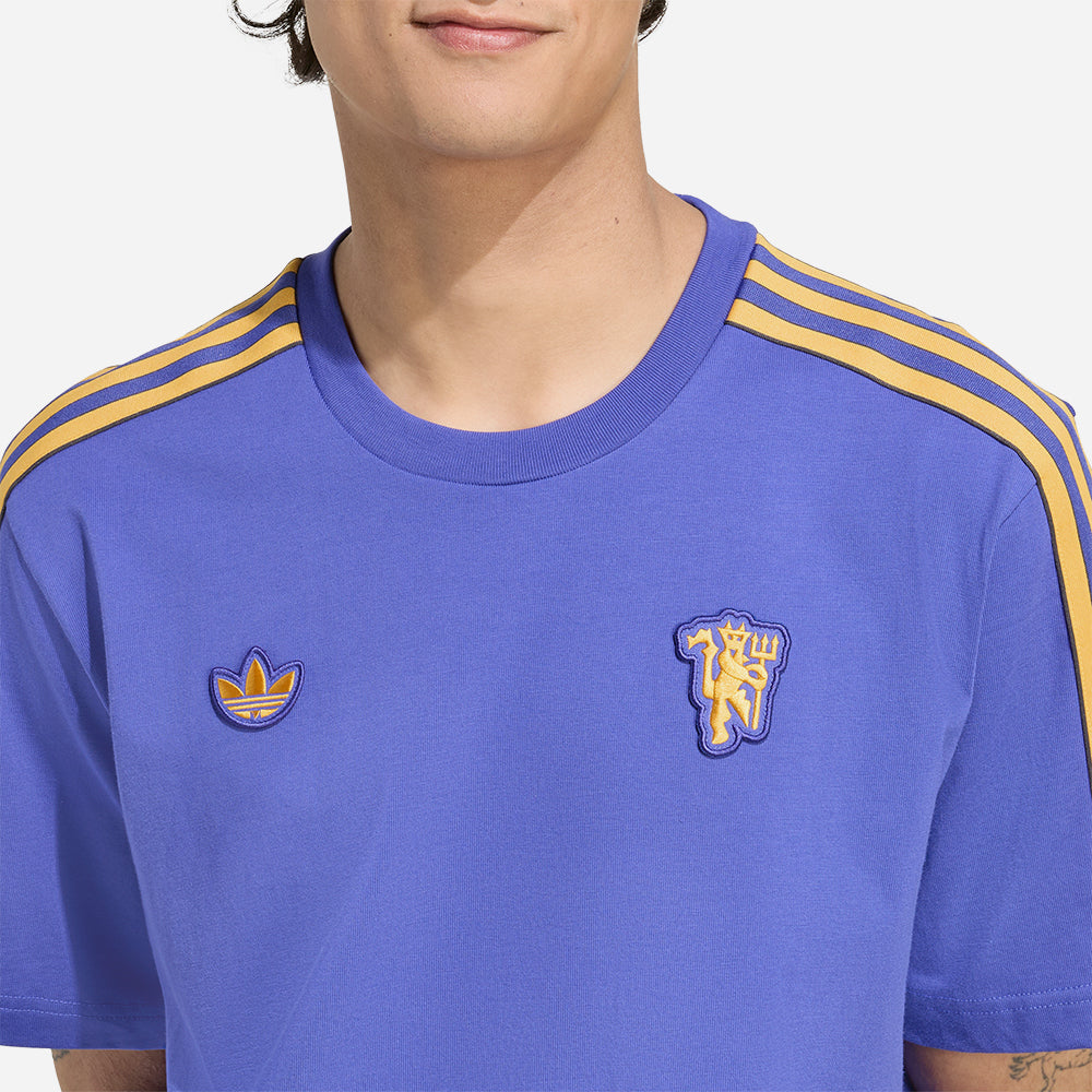 Áo Thun Nam Adidas Manchester United Terrace Icons - Xanh Dương - Supersports Vietnam