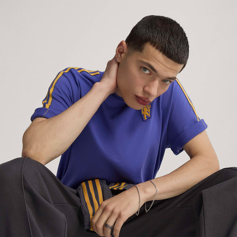 Áo Thun Nam Adidas Manchester United Terrace Icons - Xanh Dương - Supersports Vietnam