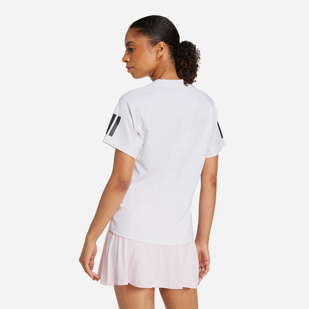 Áo Thun Tay Ngắn Nữ Adidas Club - Trắng - Supersports Vietnam