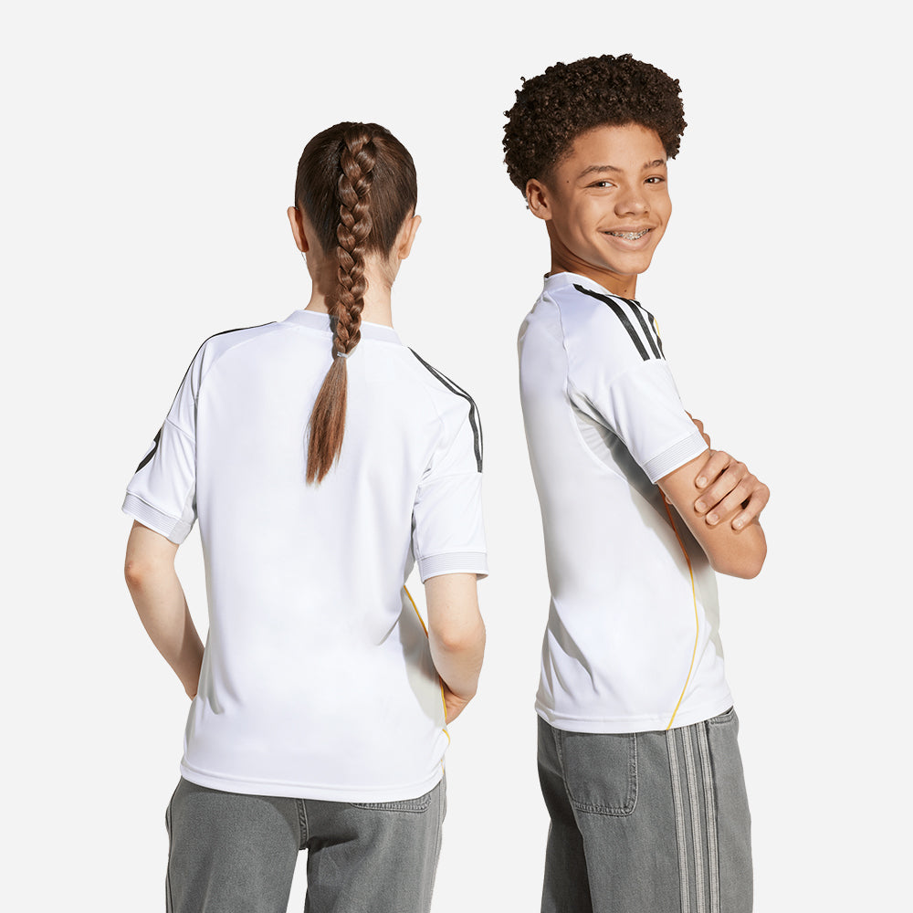 Áo Đá Bóng Trẻ Em Adidas Sân Nhà Real Madrid 25/26 - Trắng - Supersports Vietnam