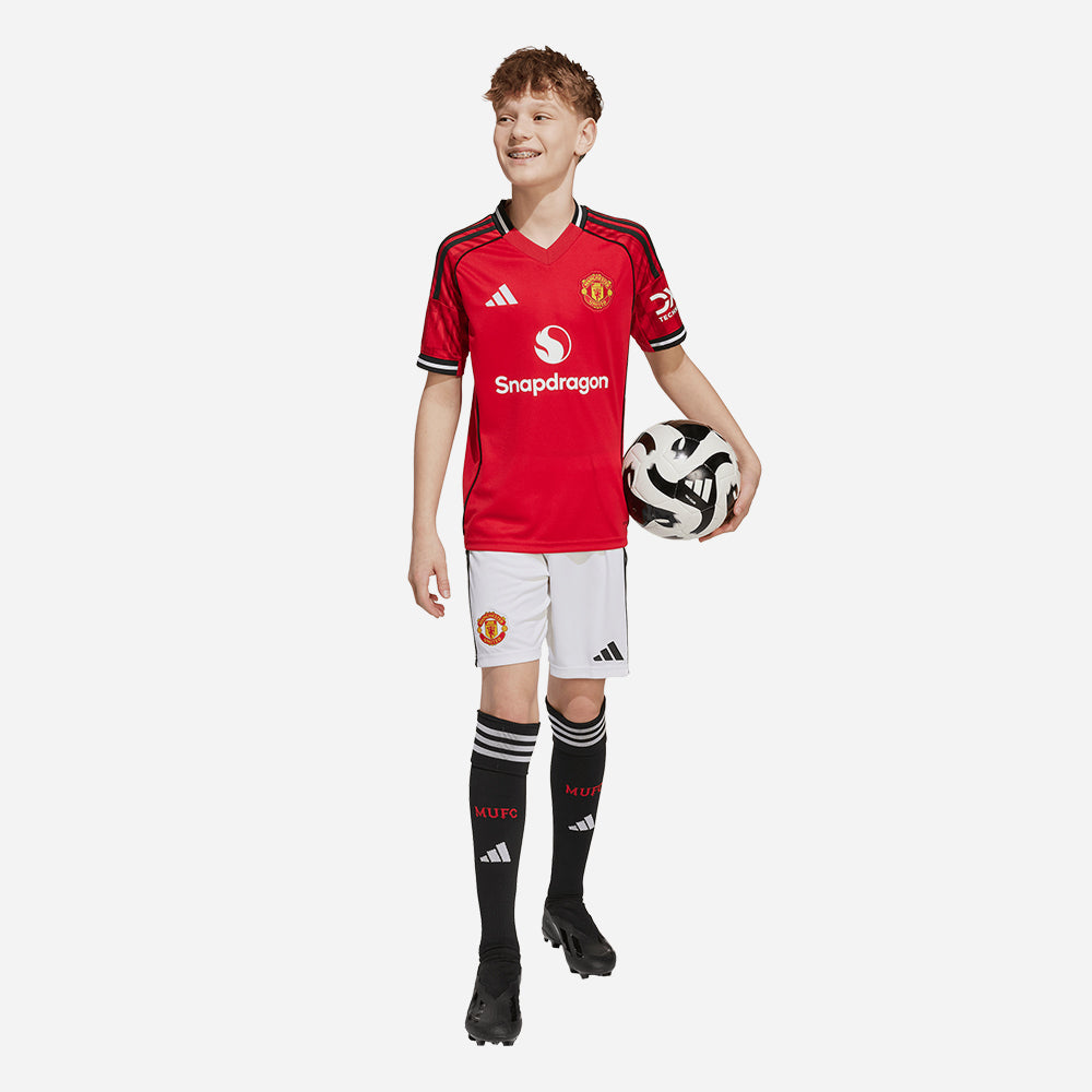 Áo Đá Bóng Trẻ Em Adidas Sân Nhà Manchester United 25/26 - Đỏ - Supersports Vietnam