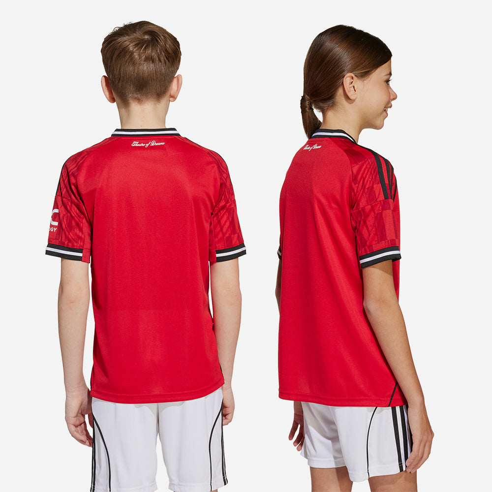 Áo Đá Bóng Trẻ Em Adidas Sân Nhà Manchester United 25/26 - Đỏ - Supersports Vietnam