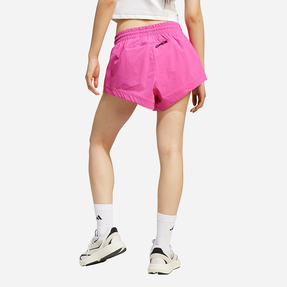 Quần Ngắn Nữ Adidas Z.N.E. Woven - Hồng - Supersports Vietnam