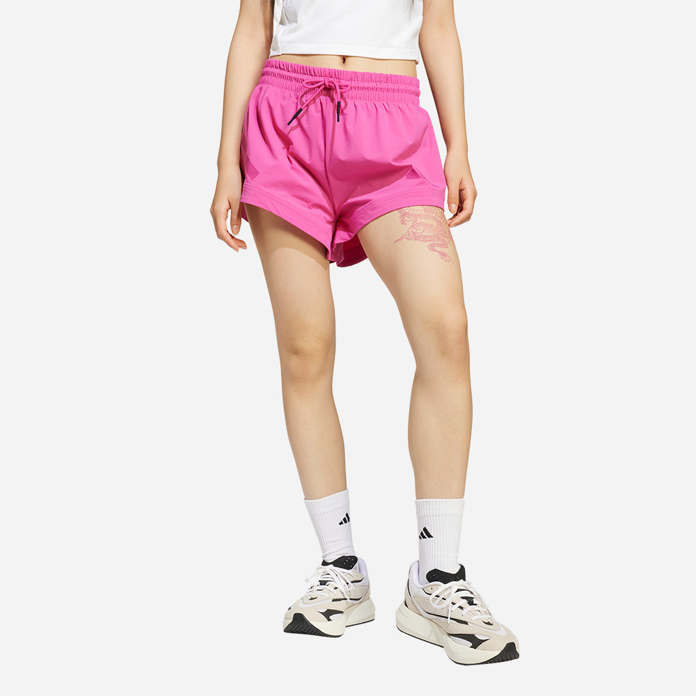 Quần Ngắn Nữ Adidas Z.N.E. Woven - Hồng - Supersports Vietnam