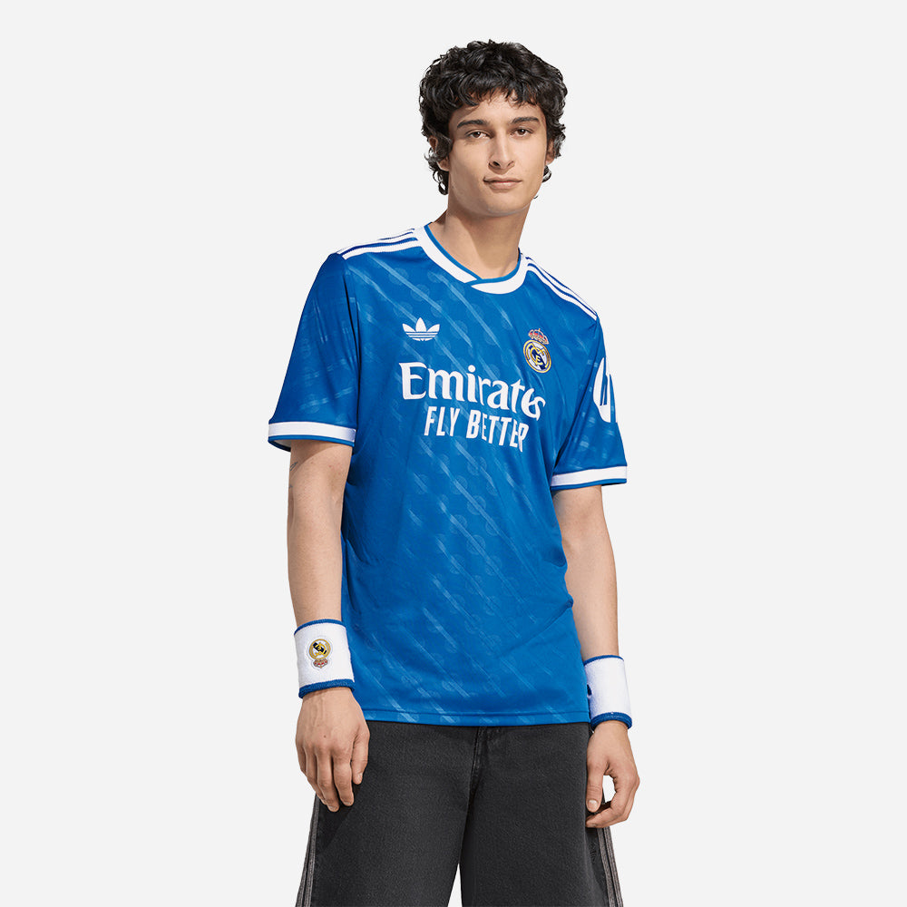 Áo Đá Bóng Nam Adidas Real Madrid 25/26 Sân Thứ Ba - Xanh Dương - Supersports Vietnam