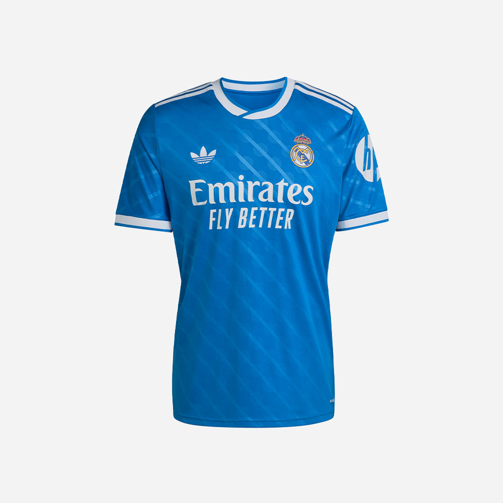 Áo Đá Bóng Nam Adidas Real Madrid 25/26 Sân Thứ Ba - Xanh Dương - Supersports Vietnam