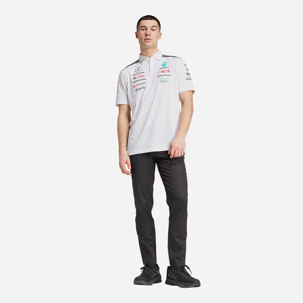 Áo Polo Nam Adidas Mercedes - Trắng - Supersports Vietnam
