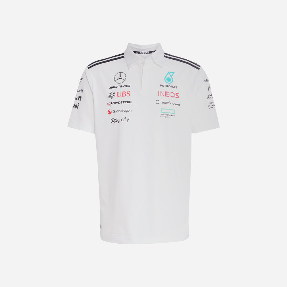 Áo Polo Nam Adidas Mercedes - Trắng - Supersports Vietnam