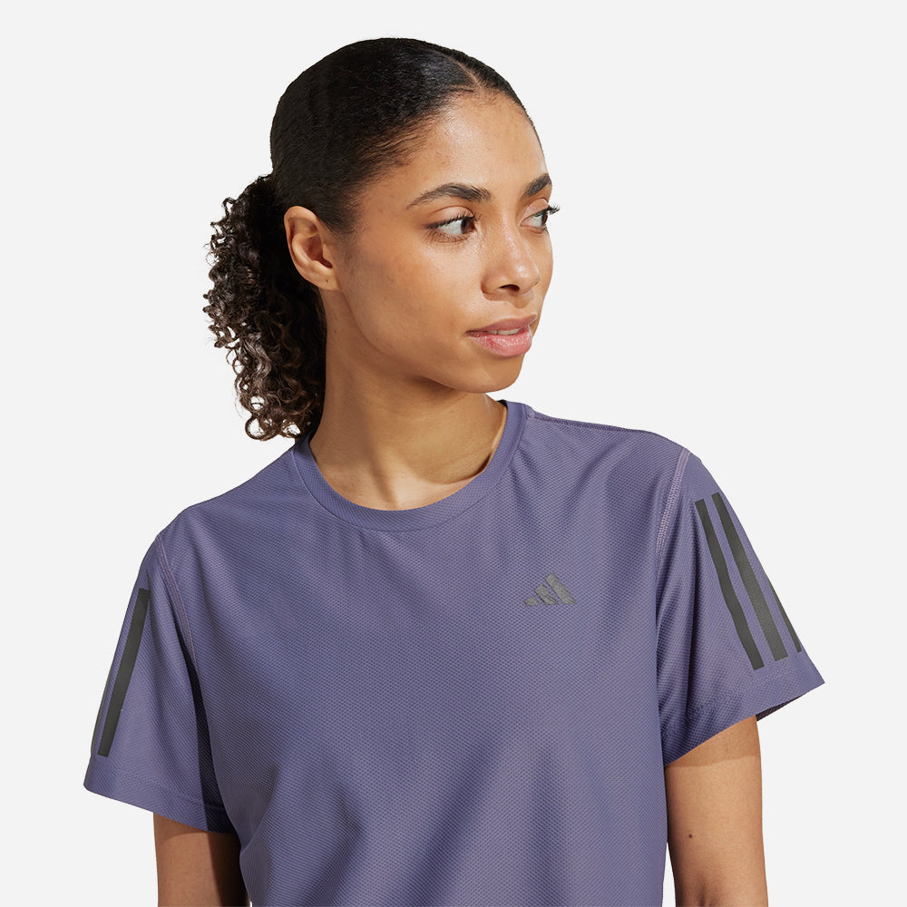 Áo Thun Nữ Adidas Own The Run - Tím - Supersports Vietnam
