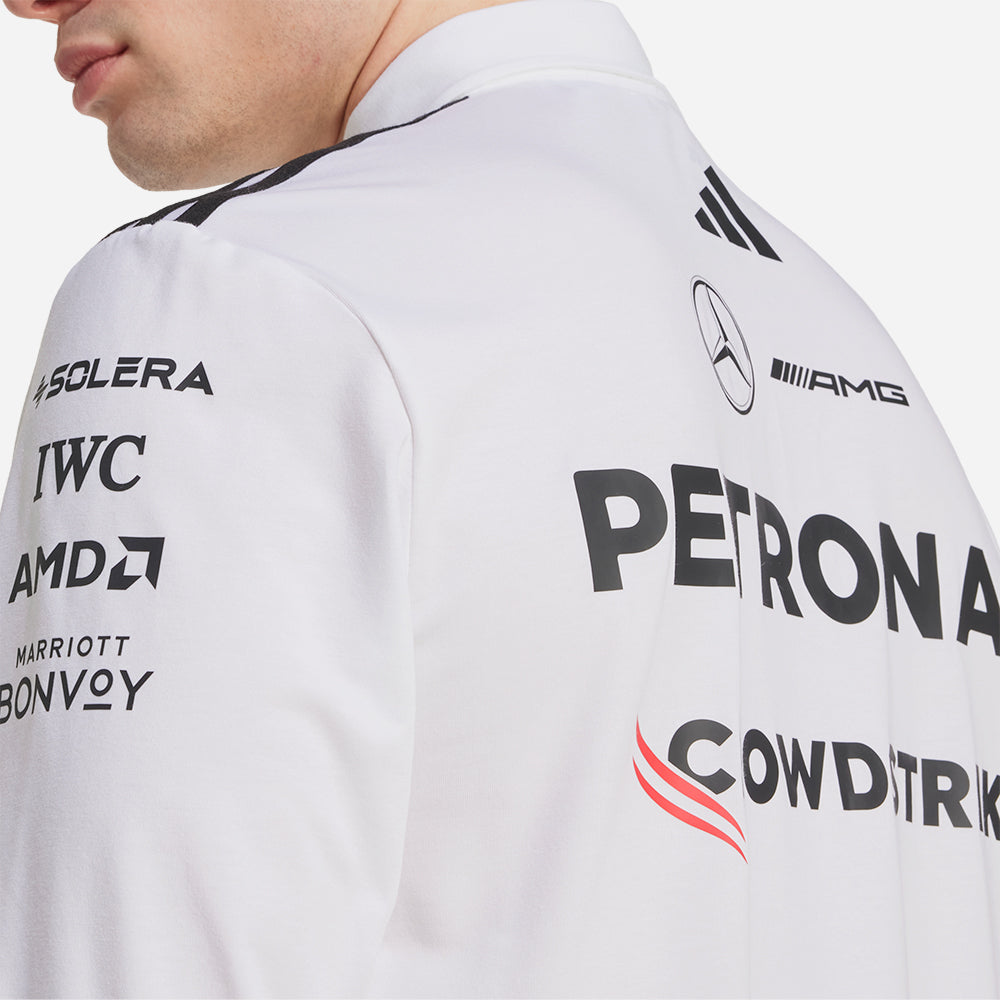 Áo Polo Nam Adidas Mercedes Long Sleeve - Trắng - Supersports Vietnam