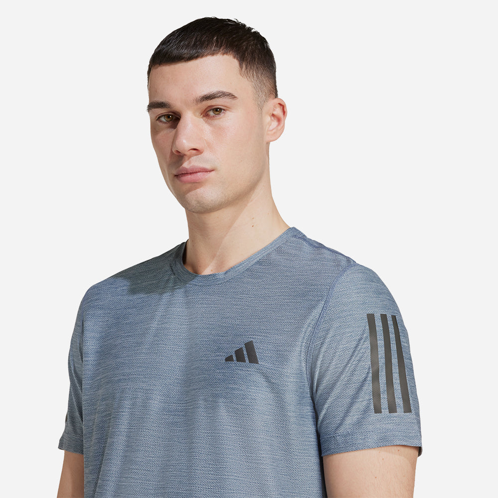 Áo Thun Nam Adidas Own The Run - Xanh Dương - Supersports Vietnam