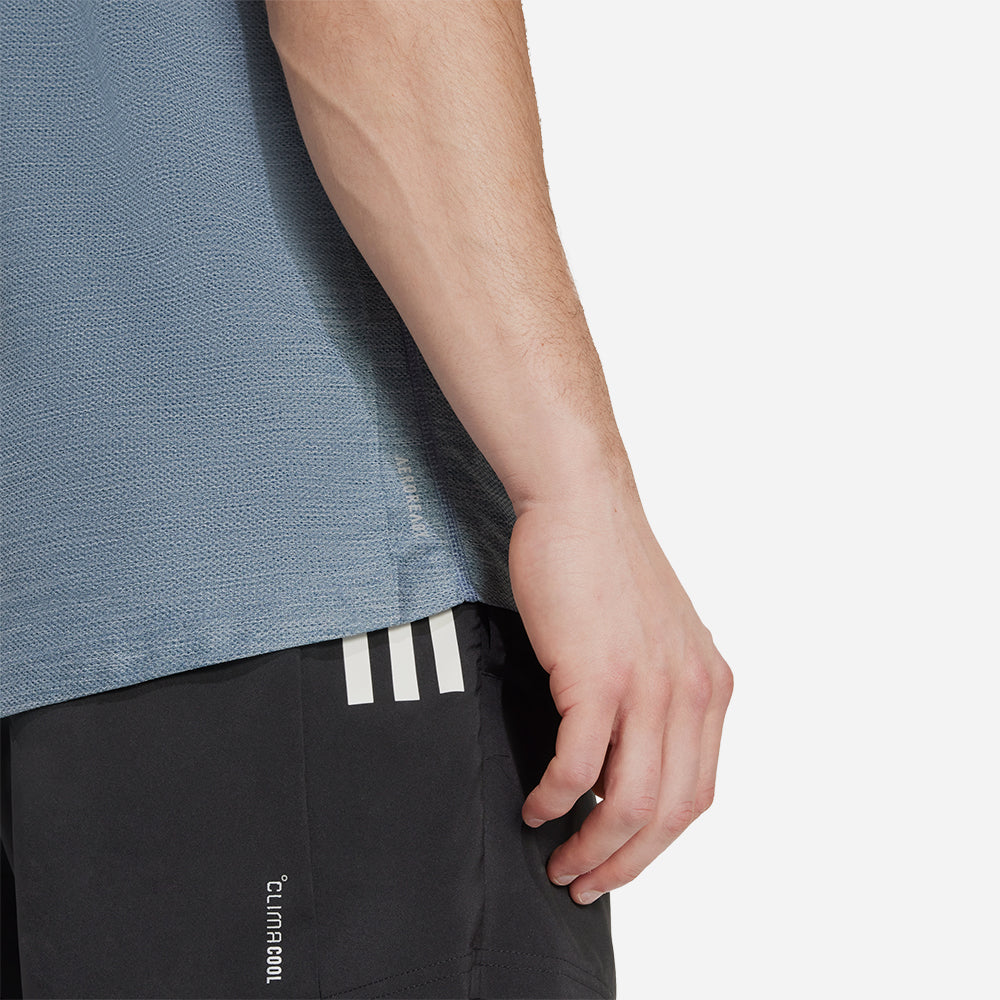 Áo Thun Nam Adidas Own The Run - Xanh Dương - Supersports Vietnam