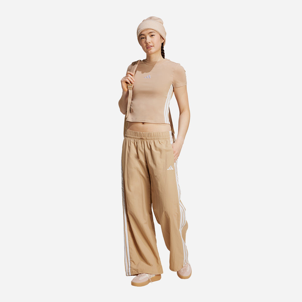 Áo Thun Nữ Adidas Brown Essentials 3-Stripes - Nâu - Supersports Vietnam