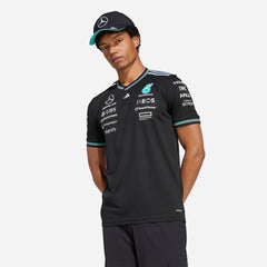 Áo Thun Tay Ngắn Nam Adidas Mercedes Driver - Đen - Supersports Vietnam