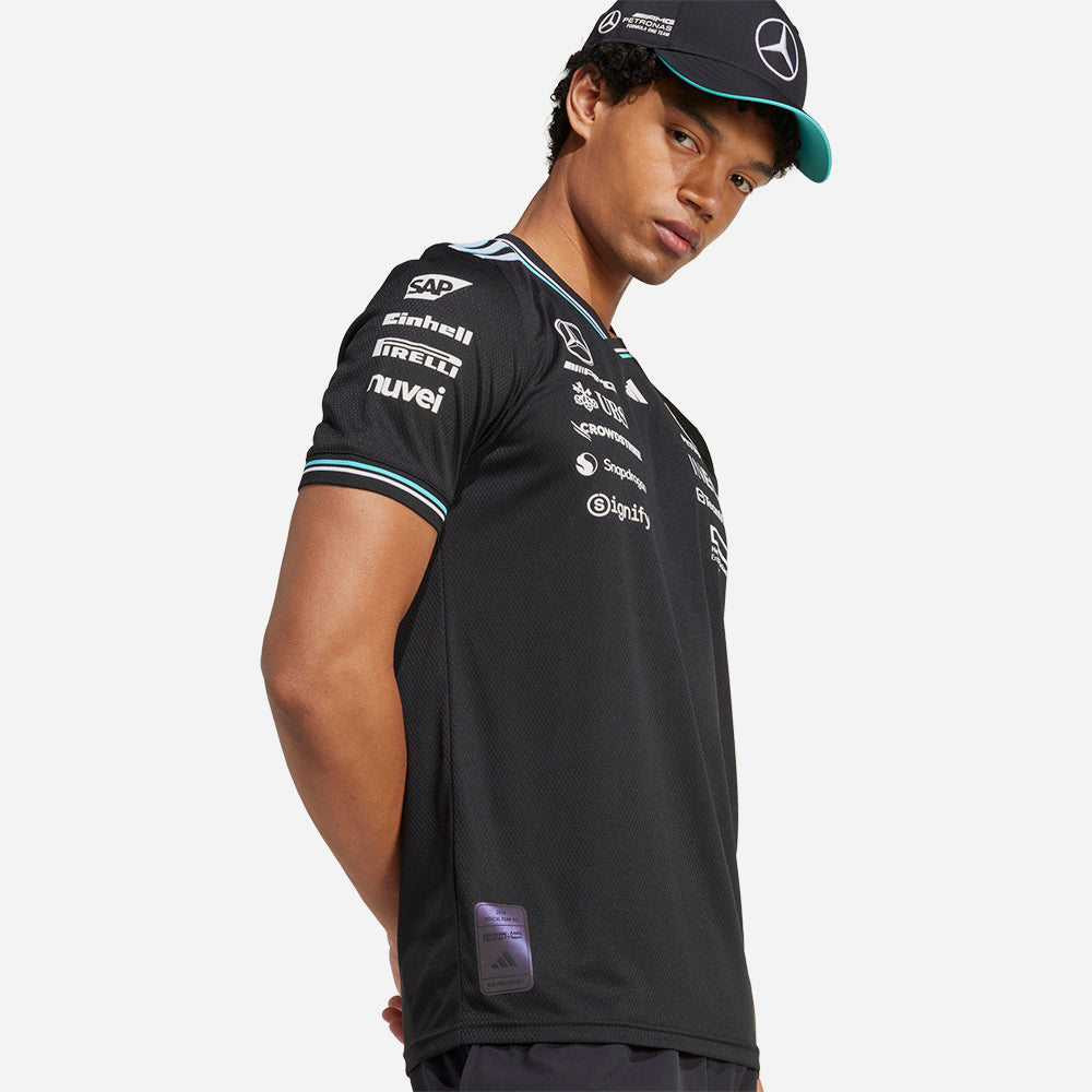 Áo Thun Tay Ngắn Nam Adidas Mercedes Driver - Đen - Supersports Vietnam