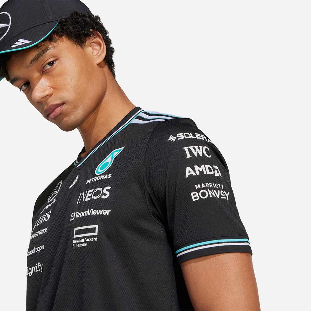 Áo Thun Tay Ngắn Nam Adidas Mercedes Driver - Đen - Supersports Vietnam