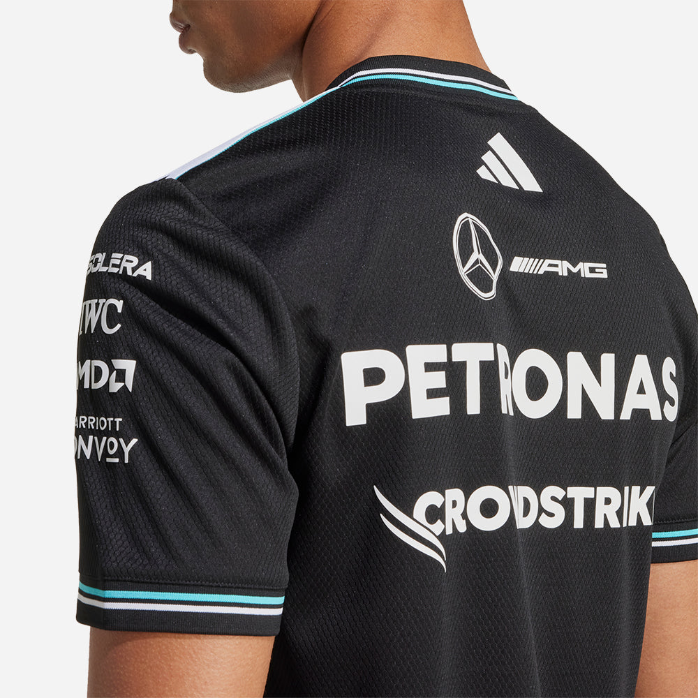 Áo Thun Tay Ngắn Nam Adidas Mercedes Driver - Đen - Supersports Vietnam