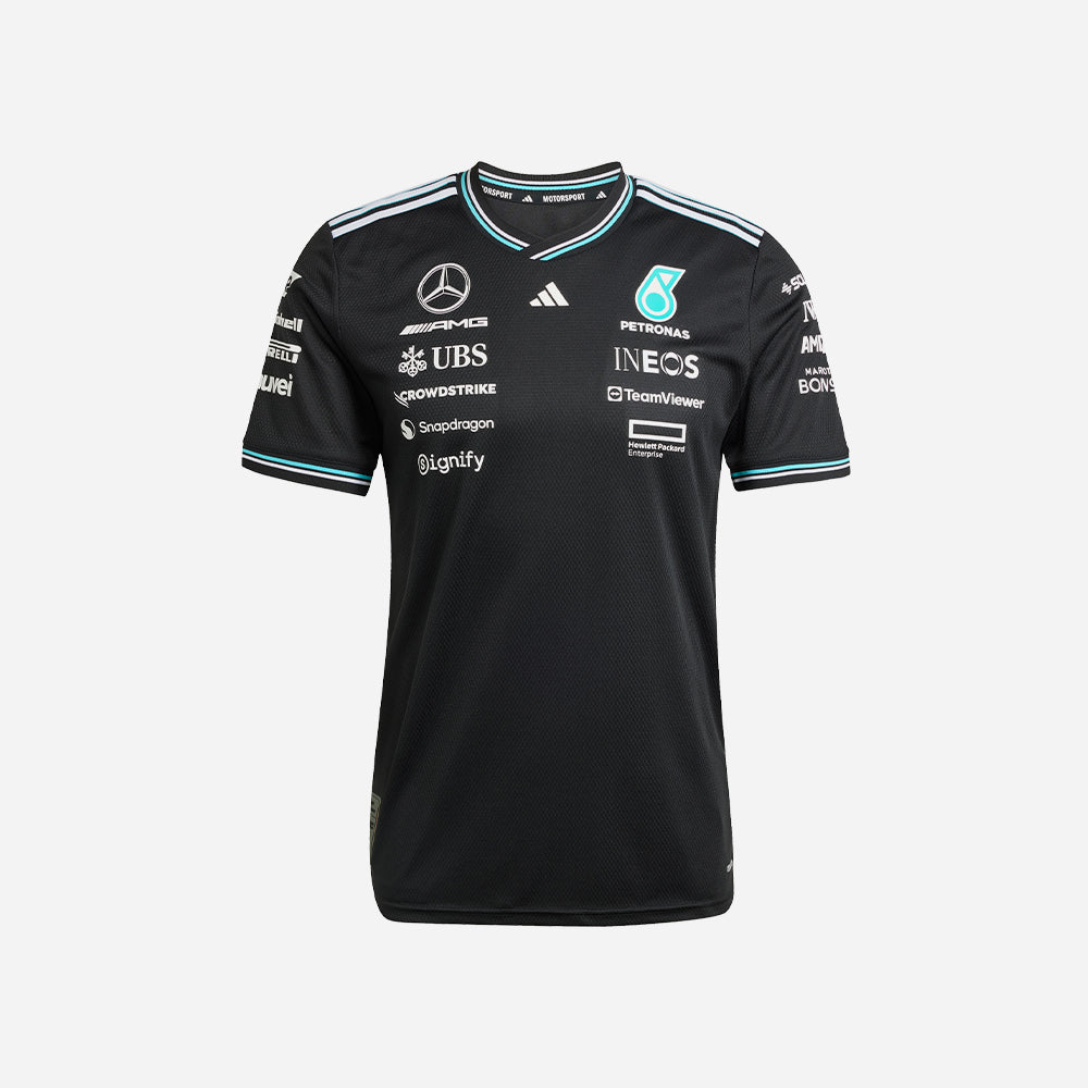 Áo Thun Tay Ngắn Nam Adidas Mercedes Driver - Đen - Supersports Vietnam
