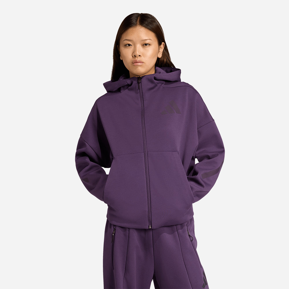 Áo Khoác Nữ Adidas Z.N.E. Full-Zip - Tím - Supersports Vietnam
