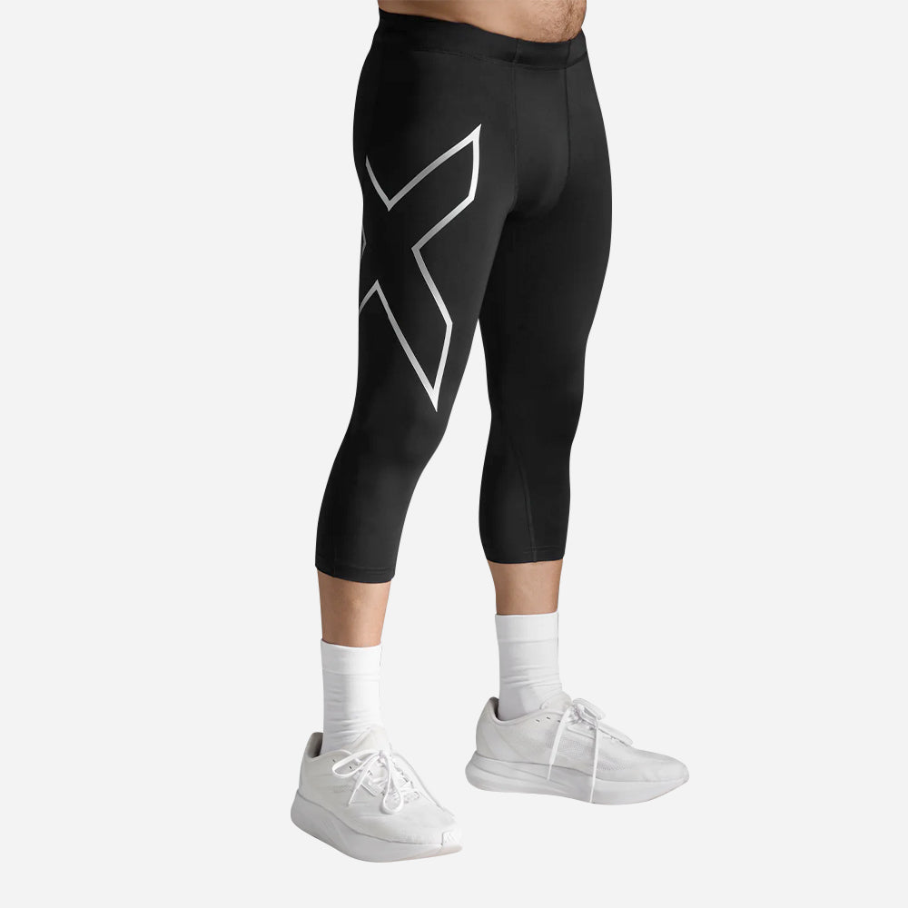 Quần Bó Thể Thao Nam 2XU Core Compression 3/4 - Đen - Supersports Vietnam
