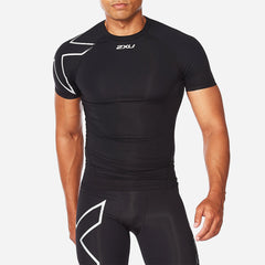 Áo Tay Ngắn Bó Cơ Nam 2XU Core Compression - Đen - Supersports Vietnam