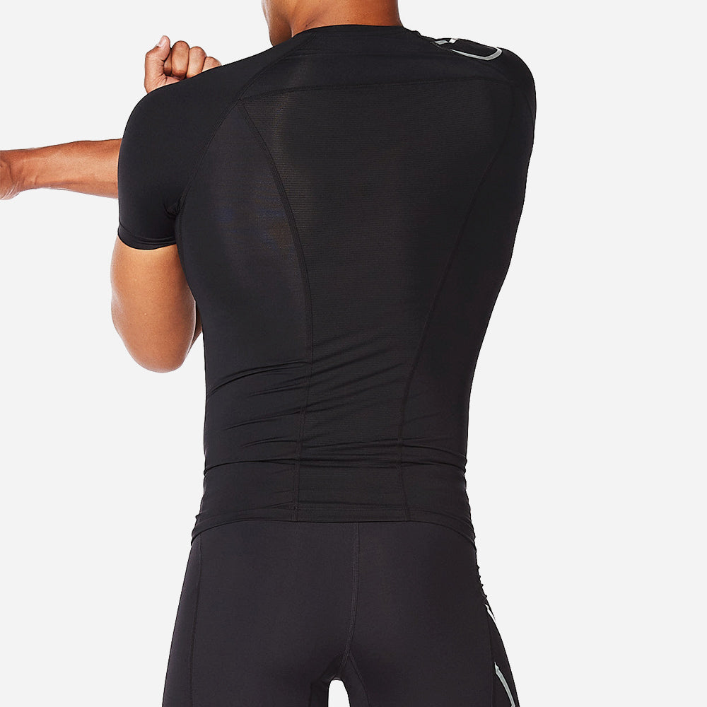 Áo Tay Ngắn Bó Cơ Nam 2XU Core Compression - Đen - Supersports Vietnam