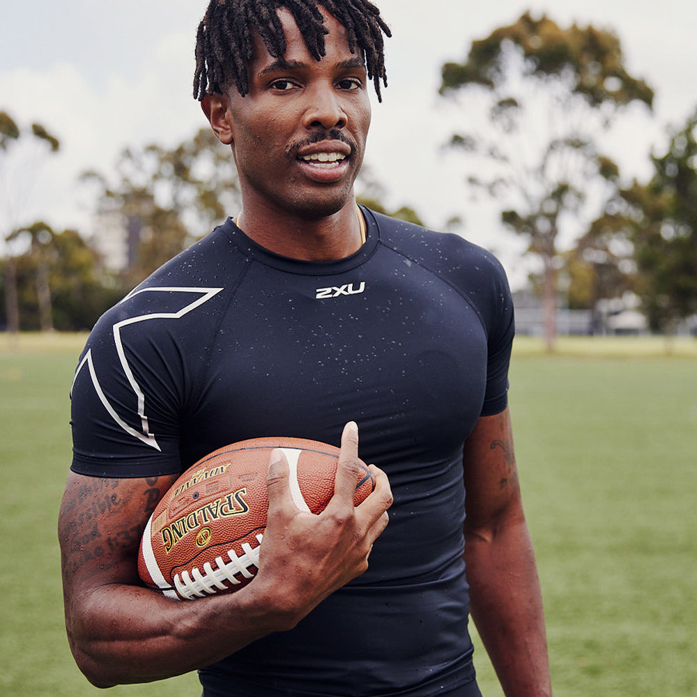 Áo Tay Ngắn Bó Cơ Nam 2XU Core Compression - Đen - Supersports Vietnam