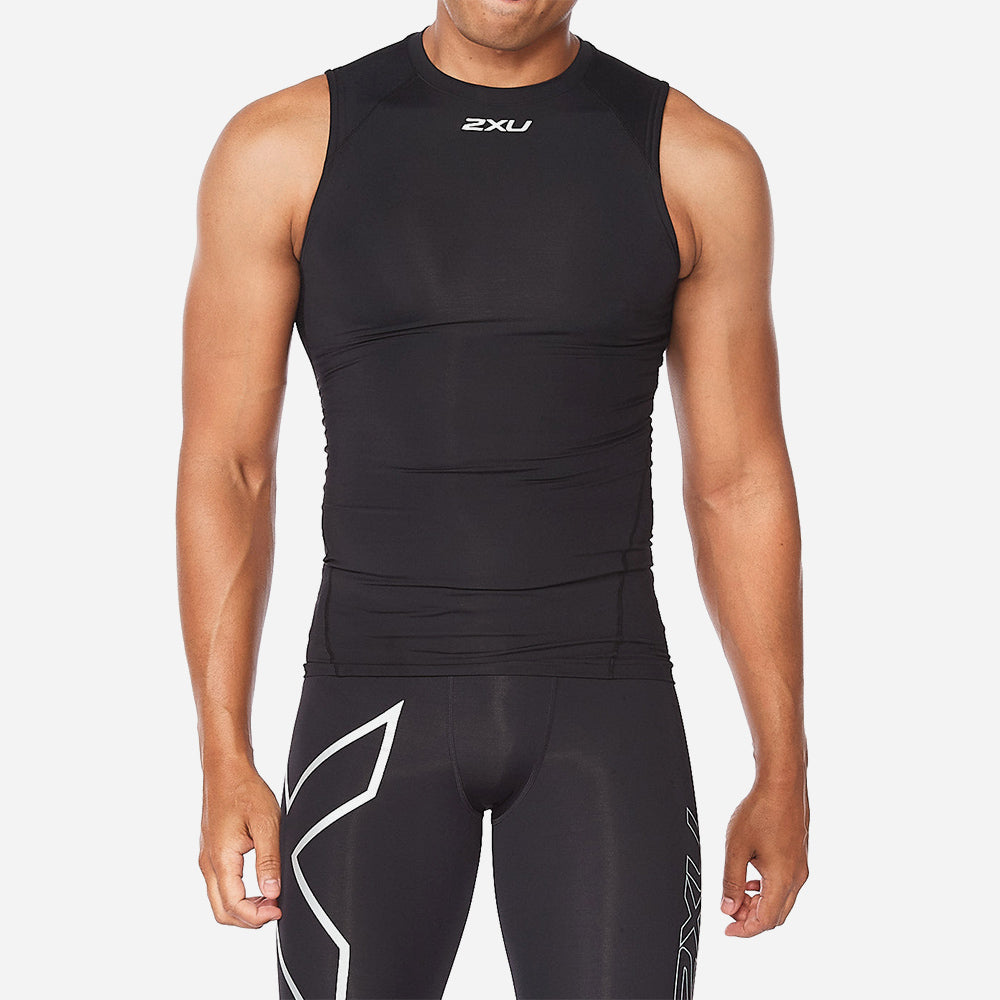 Áo Ba Lỗ Nam 2XU Core Compression Sleeveless - Đen - Supersports Vietnam