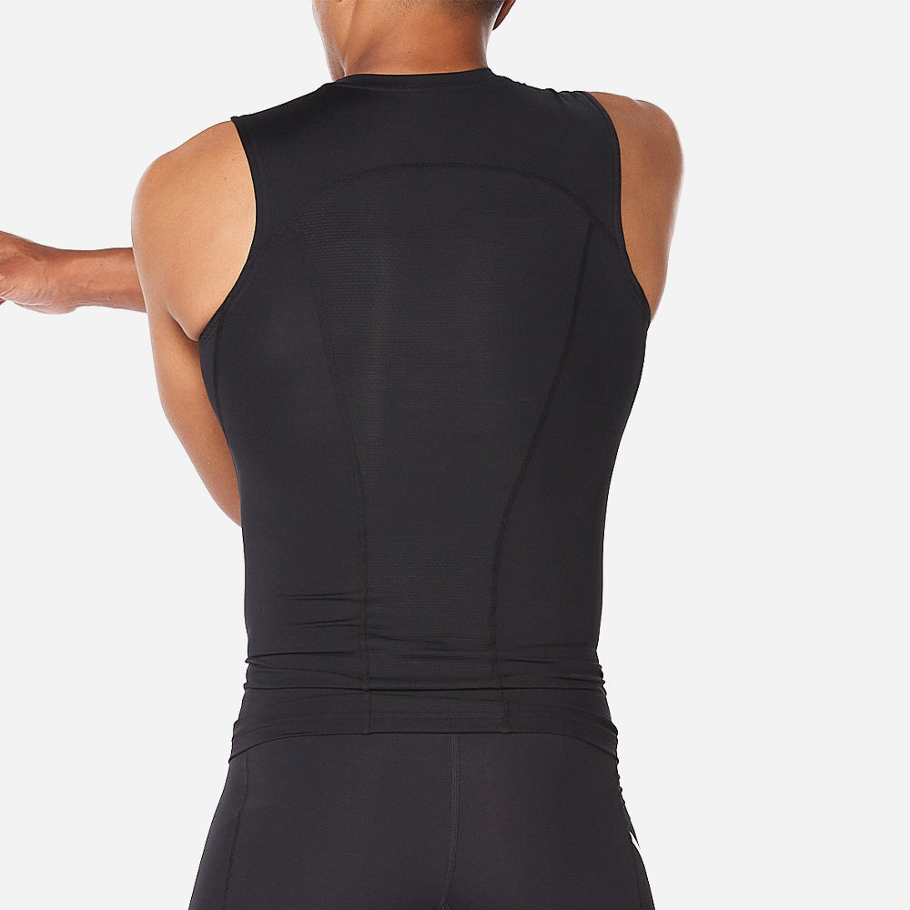 Áo Ba Lỗ Nam 2XU Core Compression Sleeveless - Đen - Supersports Vietnam
